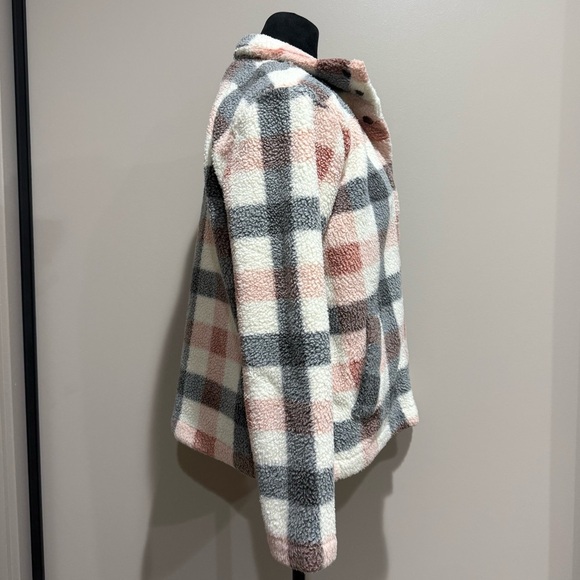 Maurices Plaid Sherpa Button Up Jacket - Picture 4 of 12